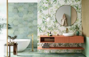 Create a Serene Oasis with Tropical Tiles for Your Bathroom