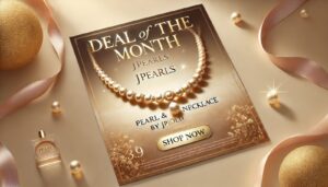 Deal of the Month on Pearl and Gold Necklace by JPearls