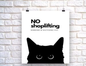 shoplifting sign