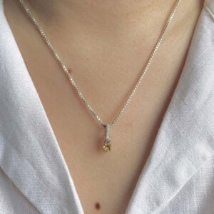 Dainty Citrine Pendants – Radiate Warmth & Elegance