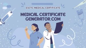 Esctc Medical Certificate – AI-Based Medical Certificate Generator Online