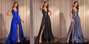 Evening Gowns in Autumn Tones and Textures
