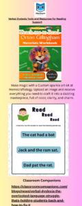 Verbal Dyslexia Tools and Resources for Reading Support