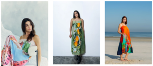 Tiger Print Maxi Dress | Abstract Multicolour Spaghetti Strap Dress