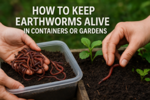 How to Keep Earthworms Alive in Containers or Gardens