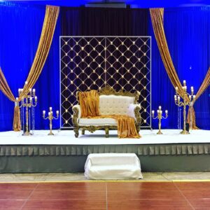 Stunning Indian Wedding Reception Stage Decoration Idea