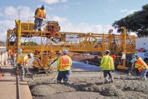 How a Bidwell Paving Machine Supports Reliable Concrete Results